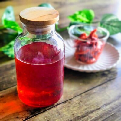 いちごビネガー完成