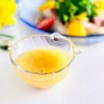 新玉ねぎ麹ドレッシングとお刺身サラダ