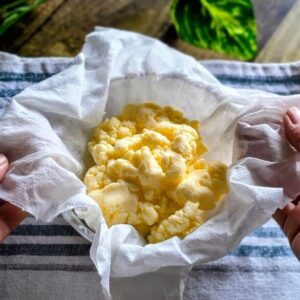 バターの水切り