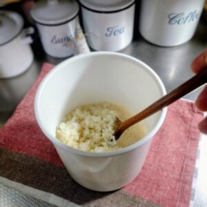 発酵させて完成