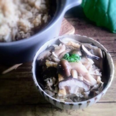 手作りめんつゆを使った炊き込みご飯