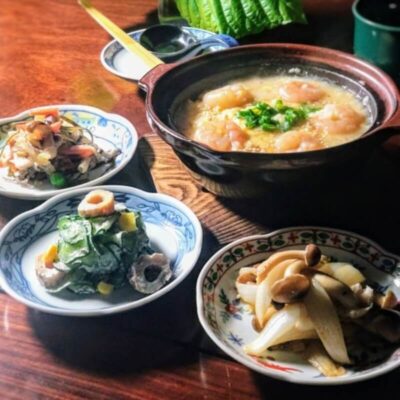 エビ塩麹で作った中華風雑炊